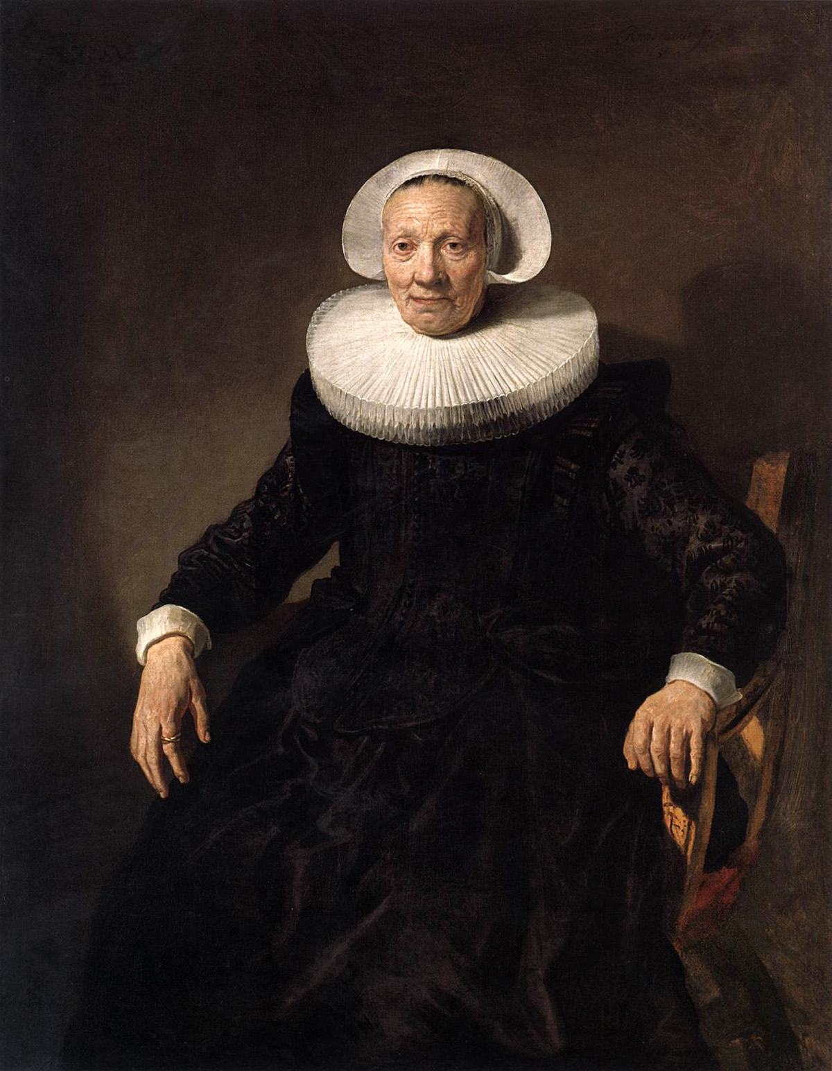 portrait of a woman by Jacob Adriaensz Backer